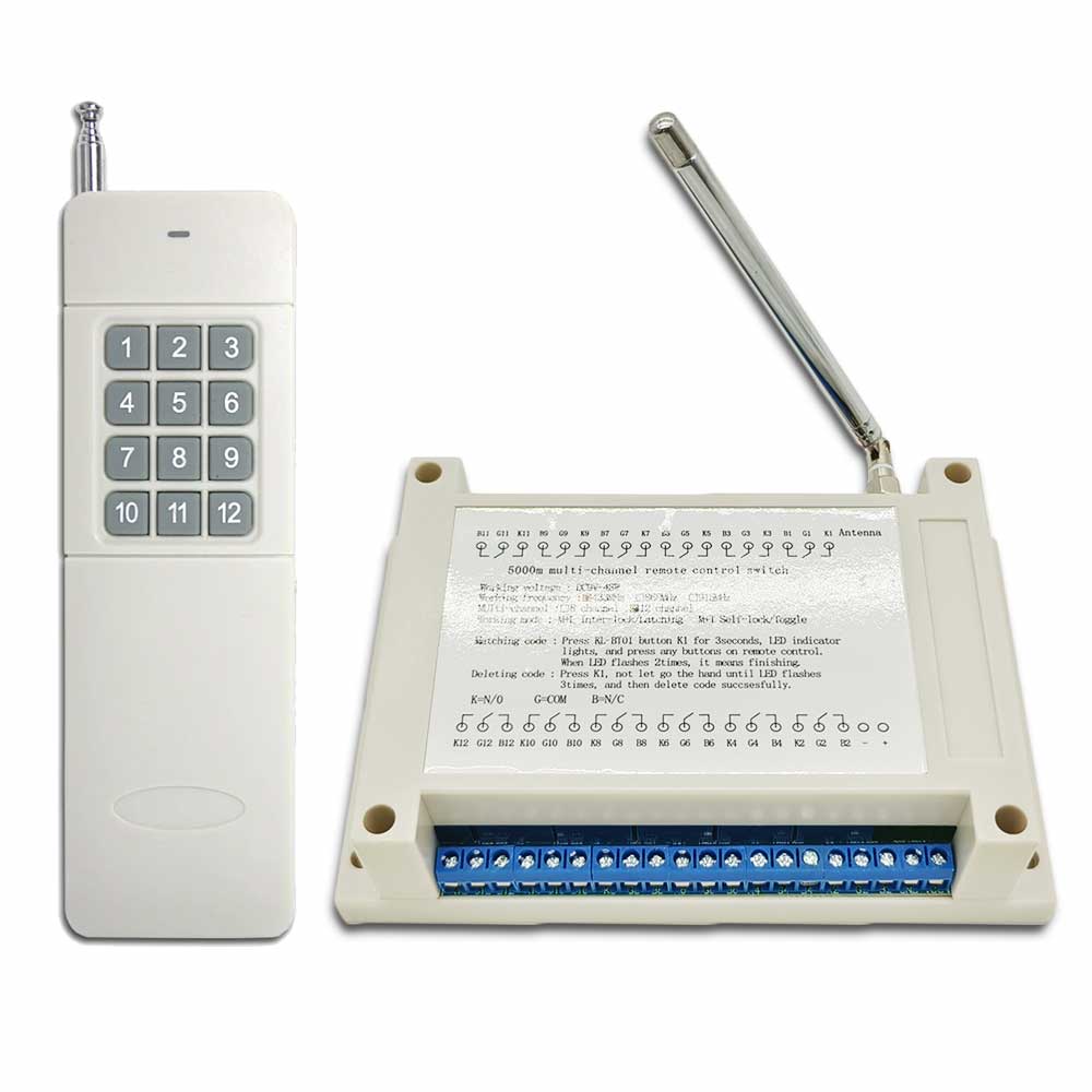 Interrupteur de télécommande sans fil E65A 315/433mhz, émetteur +