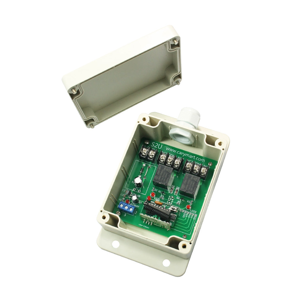 Kit Interrupteur sans fil et sans pile - Qualité Pro - 2 Télécommande + 1  relais