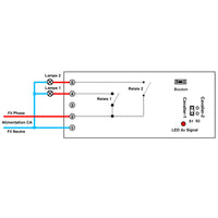 2 Canaux 220V 660 Watt Kit Interrupteur Télécommande Sans Fil Lampe (Modèle: 0020615)