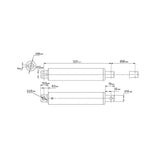 Actionneur Linéaire Micro de Type Stylo 12V 24V 120N Vérin Électrique Course 200MM (Modèle: 0041584)