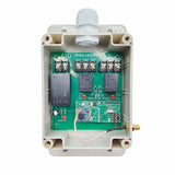 220V 2 Voies Kit Interrupteur Relais Sans Fil avec Télécommande 5km (Modèle: 0020691)