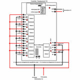 8 Voies CC Kit Interrupteur Relais Sans Fil avec Télécommande 5 km (Modèle: 0020055)