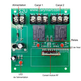 2 Km CC Kit Interrupteur Télécommande Sans Fil Sortie Relais 2 Voies (Modèle: 0020200)