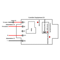 2 Km Interrupteur Relais Sans Fil 1 Voie CC 30A avec Télécommande (Modèle: 0020303)