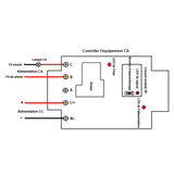 2 Km Interrupteur Relais Sans Fil 1 Voie CC 30A avec Télécommande (Modèle: 0020303)