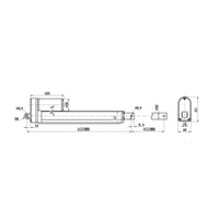 450MM Vérins électriques à course réglable 2000N 200kg (Modèle: 0041729)