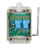 CC 8~80V Interrupteur Sans Fil 2 Voies Sorties Relais 30A Récepteur (Modèle: 0020338)