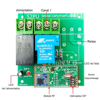 5 Km 230V Interrupteur Sans Fil 1 Canal 30A Sortie Relais Récepteur (Modèle: 0020091)