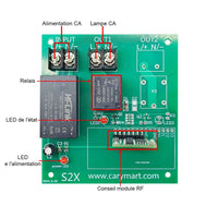 Kit Interrupteur Télécommande Sans Fil avec Un Émetteur et 6 Récepteurs de Sortie 220V (Modèle: 0020458)