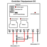 CC 8~80V Interrupteur Sans Fil 2 Voies 30A Sortie Relais Récepteur (Modèle: 0020101)