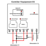 2 Canaux 30A 220V Kit Interrupteur Relais Télécommande Sans Fil 2Km (Modèle: 0020341)