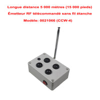 5 Km Kit Interrupteur Télécommande Sans Fil 230V 30A Sortie CA 4 Voies (Modèle : 0020673)