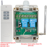 2 Voies CC 30A Kit Interrupteur Relais Télécommande Sans Fil 2Km (Modèle: 0020339)