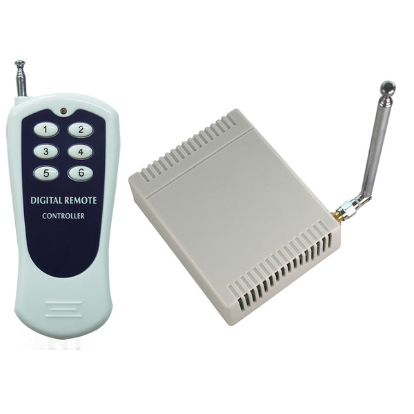 Kit Interrupteur Télécommande Commande Sans Fil Lumière Extérieure 220V 6  Voies 6 Fonctions
